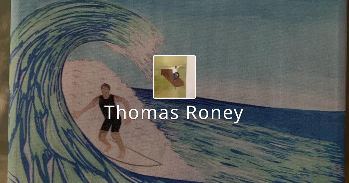 Thomas Roney | ArtHelper
